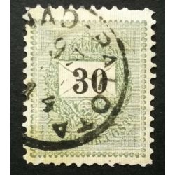   Hungary 1889 Letter, black cipher 30 kr. perf. 11 1/2, (CSA)NÁD-PALOTA used
