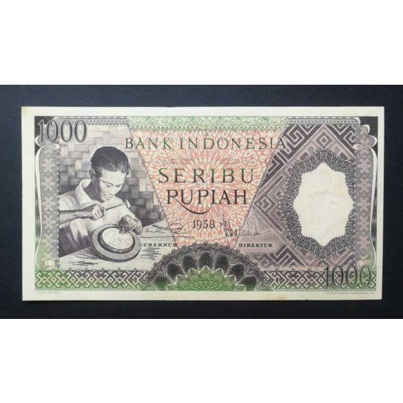 Indonesia 1000 Rupiah 1958 UNC-