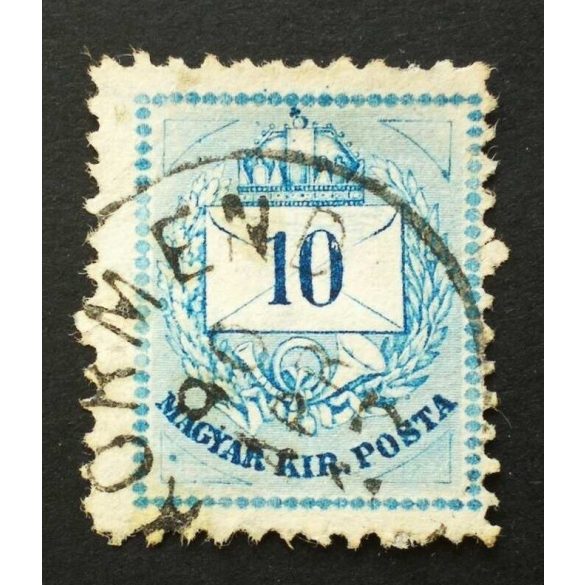 Hungary 1881 Letter, coloured cipher 10 kr. perf 11 1/2 Körmend used