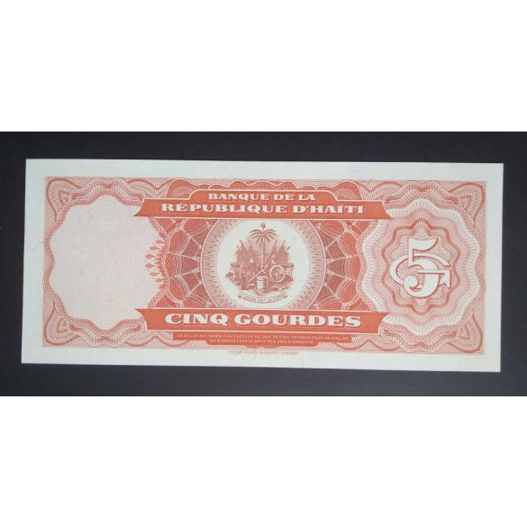 Haiti 5 Gourdes 1989 UNC 