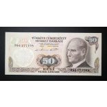 Turkey 50 Lira 1976-84 Unc-