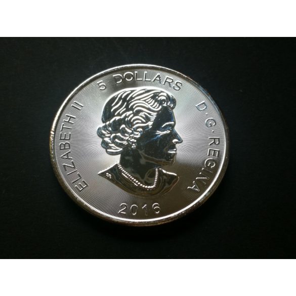 Canada 5 Dollars 2016 31.6 g silver PP