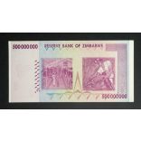 Zimbabwe 500 Million Dollars 2008 UNC
