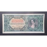 Hungary 100000 Milpengő 1946 VF-