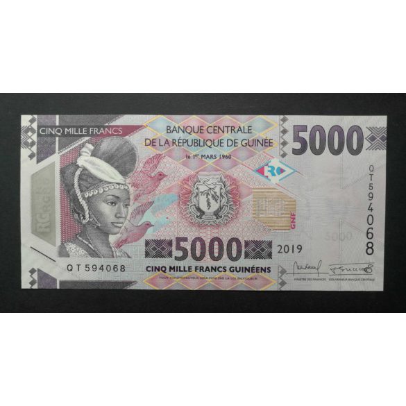 Guinea 5000 Francs 2019 UNC