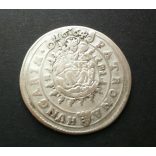 Lipót I of Hungary (1657-1705) 15 Krajcár 1664 KB silver 5.3 g
