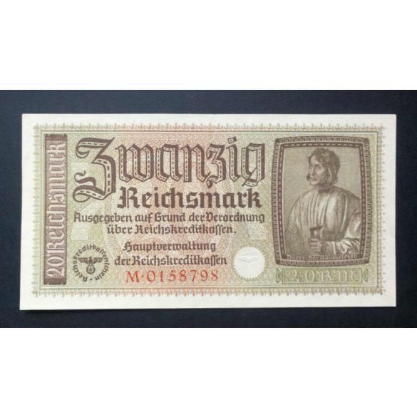 Németország 20 Reichsmark 1940-45 XF