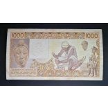 West African States, Ivory Coast 1000 Francs 1988 F