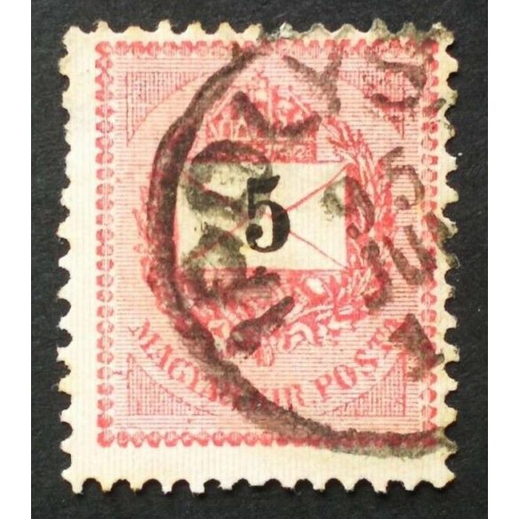 Hungary 1889 Letter, black cipher 5 kr. perf. 12:11 3/4 Ipolys(ág) used