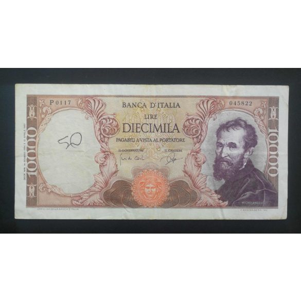 Olaszország 10000 Lire 1964 F