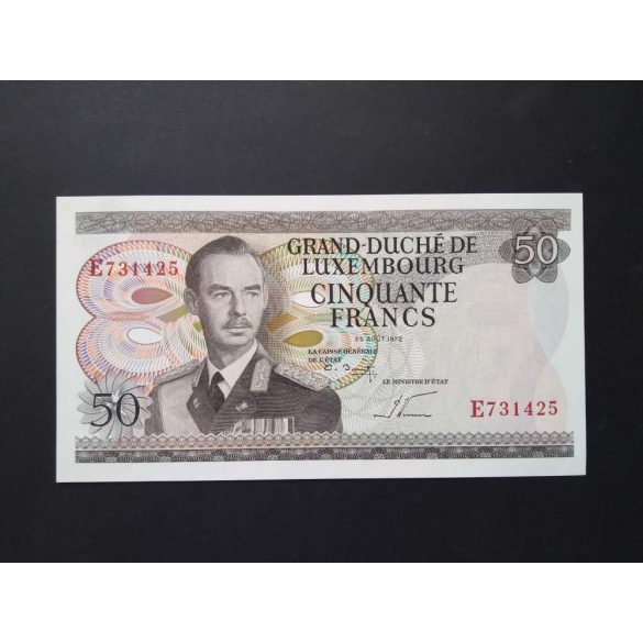 Luxembourg 50 Francs 1972 Unc-