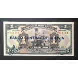 Bolivia 1 Boliviano 1911/29 XF+