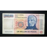 Argentina 1 million Pesos 1981 F+