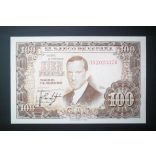 Spain 100 Pesetas 1953 UNC-