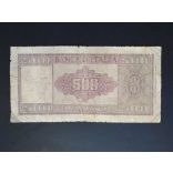 Italy 500 Lire 1947 VG-