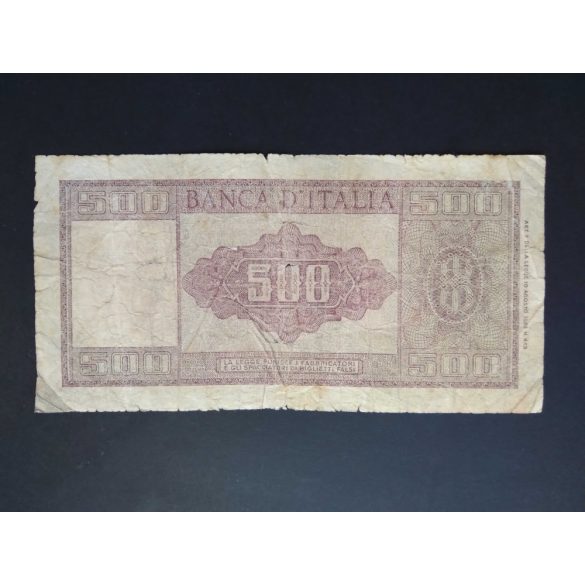 Italy 500 Lire 1947 VG-