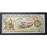 Mexikó 5 Pesos 1914  VF