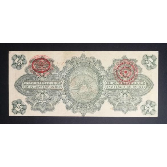 Mexikó 5 Pesos 1914  VF
