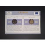 EU 2 Euro set of 2 Unc  Netherlands, Portugal 2012