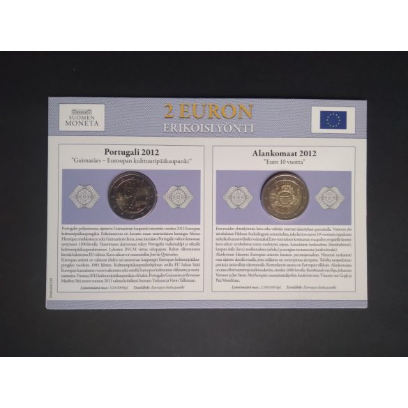 EU 2 Euro set of 2 Unc  Netherlands, Portugal 2012