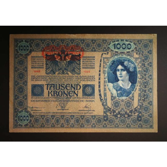Ausztria-Magyarország 1000 Korona 1902/19 AUNC-