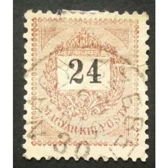 Hungary 1889 Letter, black cipher 24 kr. perf. 12:11 1/2 Nagyszeben used
