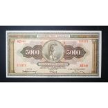 Greece 5000 Drachma 1932 VF+