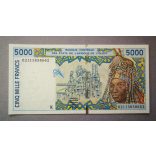 Nyugat-afrikai Államok Szenegál 5000 Francs 2002 Unc