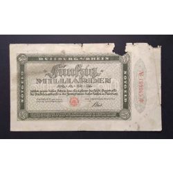 Germany Duisburg 50 Billion Mark 1923 G