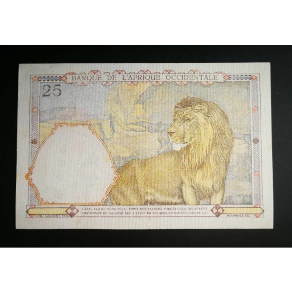 French West Afrika 25 Francs 1942 XF