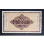 Germany 500 Million Mark Dresden 1923 VF-