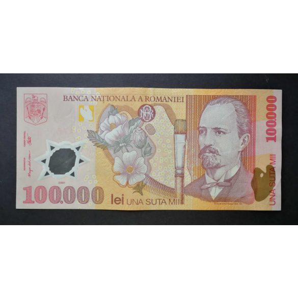 Románia 100000 Lei 2001 F