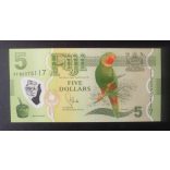 Fiji 5 Dollars 2012 Unc