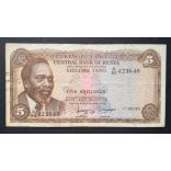Kenya 5 Shillings 1973 F