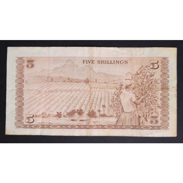 Kenya 5 Shillings 1973 F