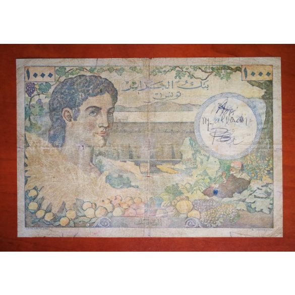 Tunisia 1000 Francs 1946 VG