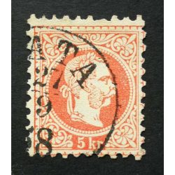 Austria used in Hungary 1867 5 kr. (T)ATA