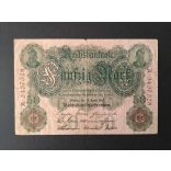 Germany 50 Mark 1910 F+