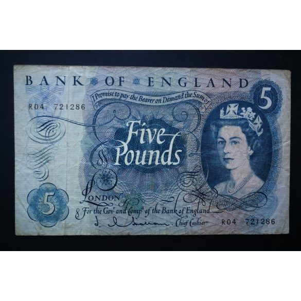 Anglia 5 Pounds 1963 P-375a F