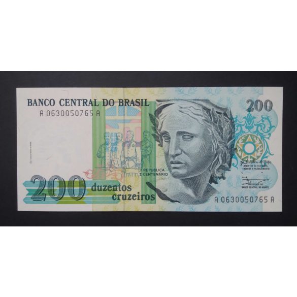 Brazil 200 Cruzeiros 1990 Unc