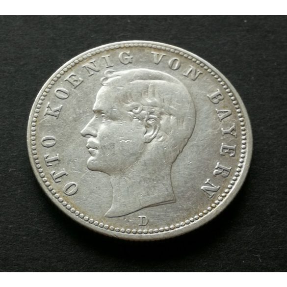 Németország 2 Márka 1891 Bayern 11 g ezüst