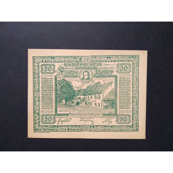 Ausztria 50 Heller 1920 Unc- Hinterbrühl 