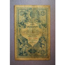 Austria-Hungary 1 Forint/1 Gulden 1888 F-