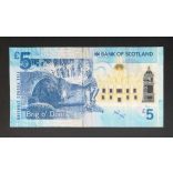 Scotland 5 Pounds Sterling 2016 F