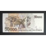 Brazil 50000 Cruzeiros 1992 UNC 