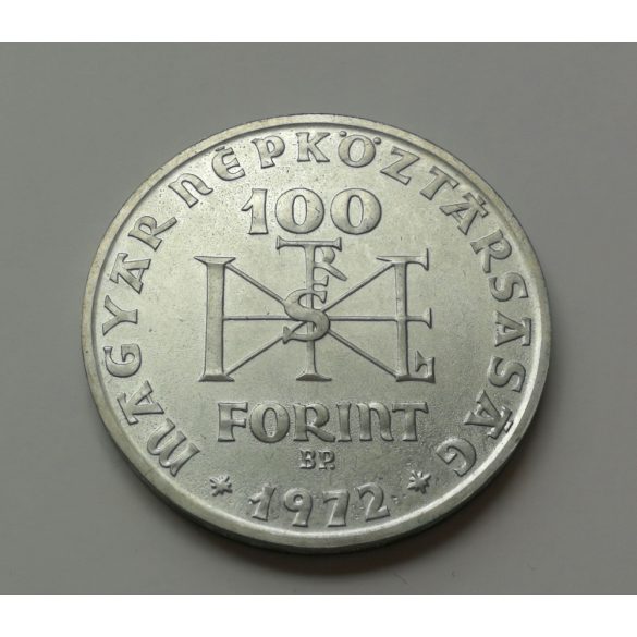Magyarország 100 Forint 1972 UNC ezüst, I. István emlékérme