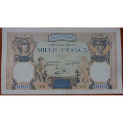 France 1000 Francs 1939 G+