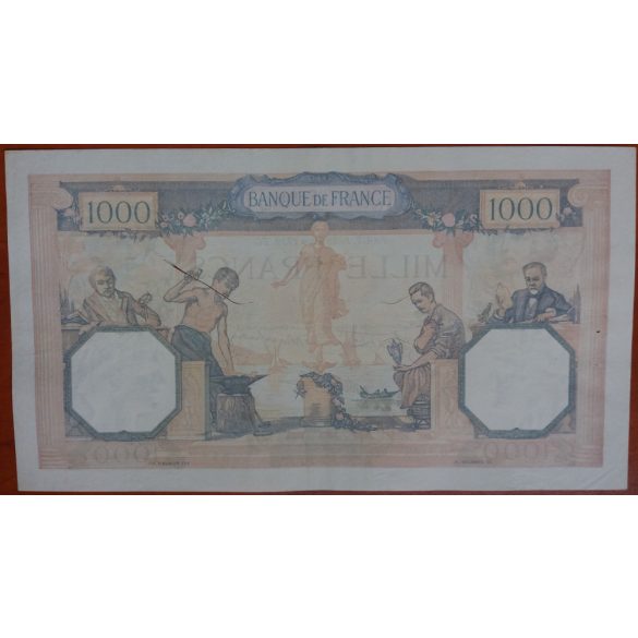 France 1000 Francs 1939 G+