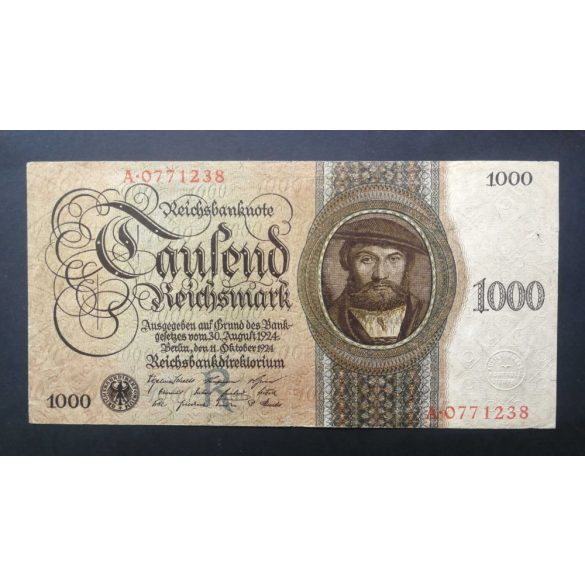 Németország 1000 Reichsmark 1924 F