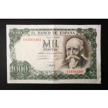 Spain 1000 Pesetas 1971 F+